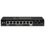 ES-10X EDGESWITCH 8X GIGABIT RJ45 PORTS, 2X SFP 1GBPS, 1X POE, 20GBPS SWITCHING CAPACITY, 24V CONFIGURABLE PASSIVE POE
