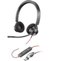 Blackwire 3320 Stereo USB-C Headset + USB-C/A Adapter