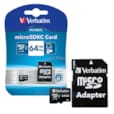 Carte mémoire microSDXC Classe 10 64 GB avec adaptateur 44084