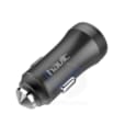 Chargeur allume-cigare automatique (HV-UC2027) 2USB dans un boîtier entièrement métallique givré. HV-UC2027
