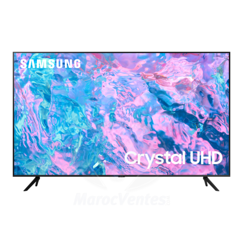 TV 58" Gamme C Serie7 4K UHD 3,840x2,160 3 HDMI 1 USB Smart bth Wifi Recept integré UA58CU7000UXMV
