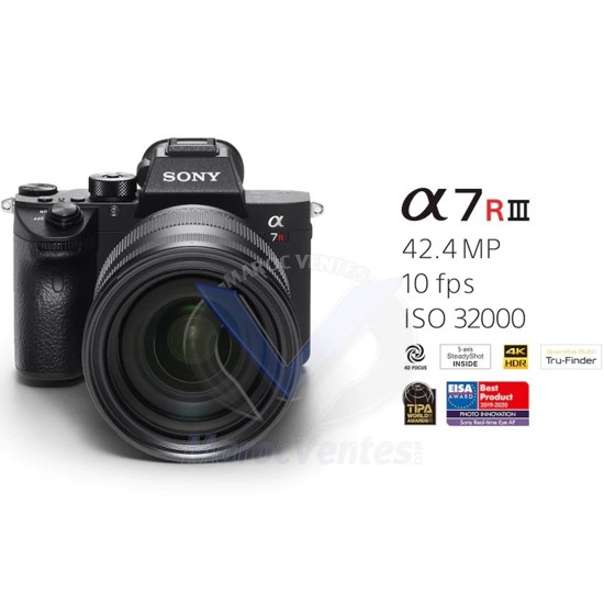 APPAREIL PHOTO AVEC OBJECTIF INTERCHANGEABLE Α7-RIII + SELP 18-105 GAE ALPHA 7R III