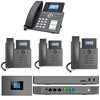 1 Poste Grandstream GRP2604P PoE, 3 Postes Poe Grandstream GRP2601P, 1 IP PBX UCM6302A (*sans alimentation)