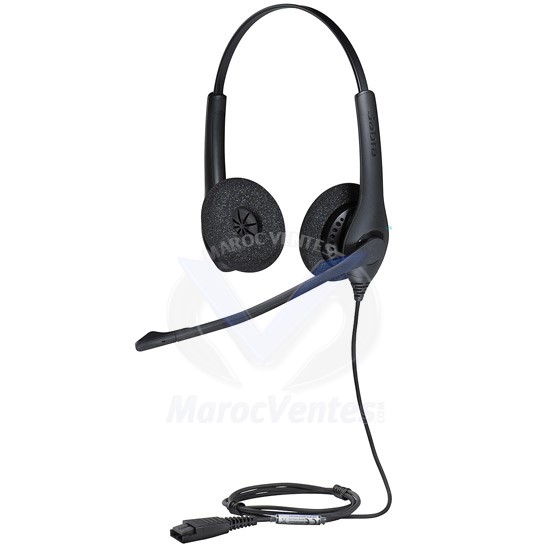 Jabra BIZ QD Noir 1500 Duo Casque Filaire 1519-0154