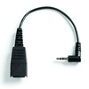 Câble pour casque micro - Déconnexion rapide - Téléphone sub-mini 2,5 mm (M)