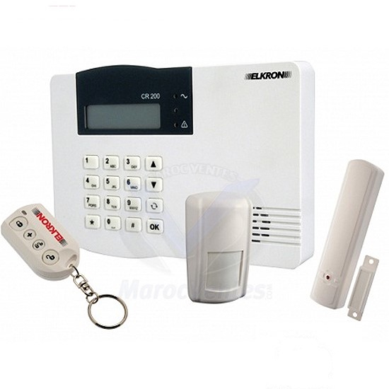 KIT ALARME CR200 SANS FIL AVEC TRANSMETTEUR GSM INTEGRE KIT CR200 GSM